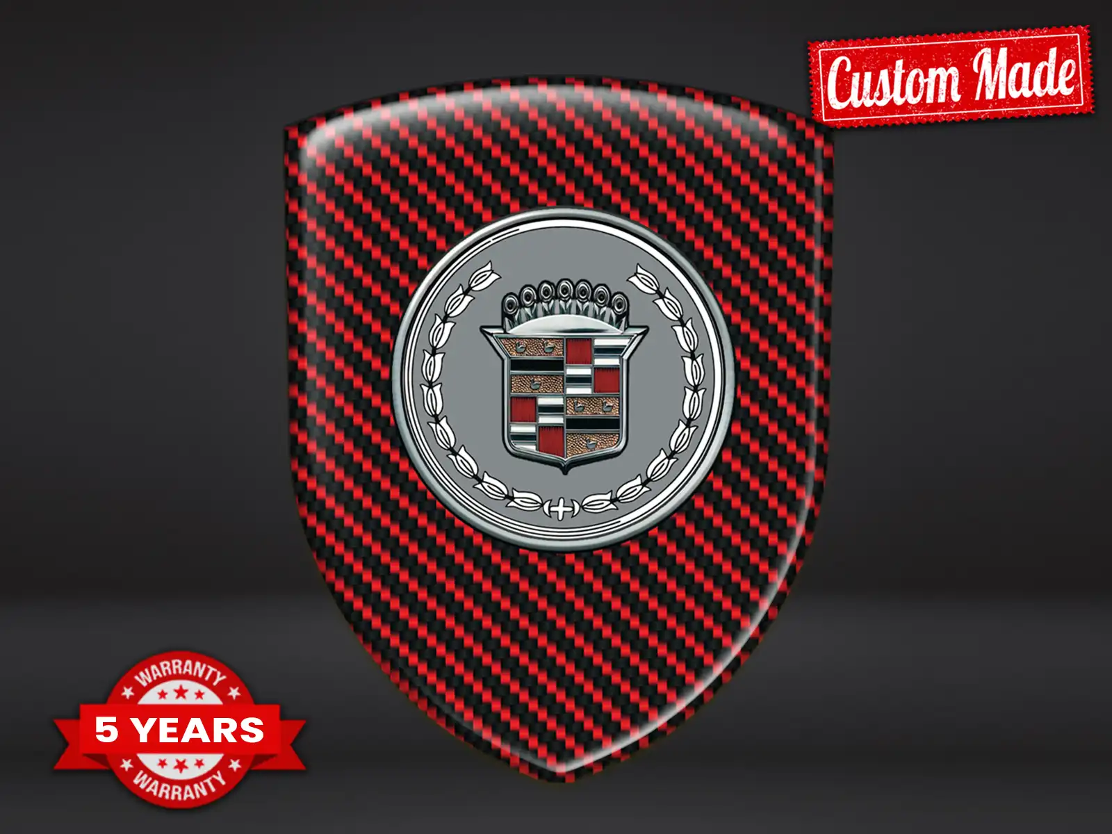 Cadillac Heckscheibenaufkleber Premium Anpassbar Maximal